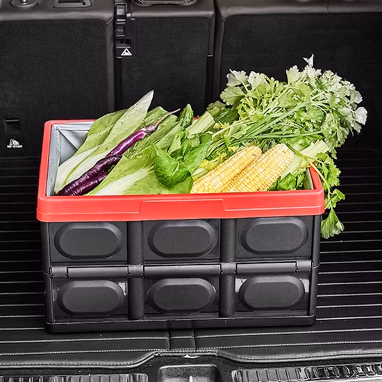 Organisateur de rangement pliable pour coffre de voiture avec couvercle