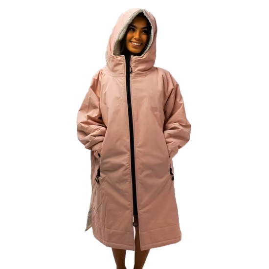Robe à manches longues pour enfants et adultes, imperméable, personnalisée, garde au chaud, plage, Surf, natation, Robe à langer à sec