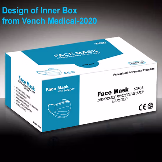 Masque médical chirurgical de protection, masque de médecin, masque chirurgical, Bfe95mask, Bfe99mask, 3