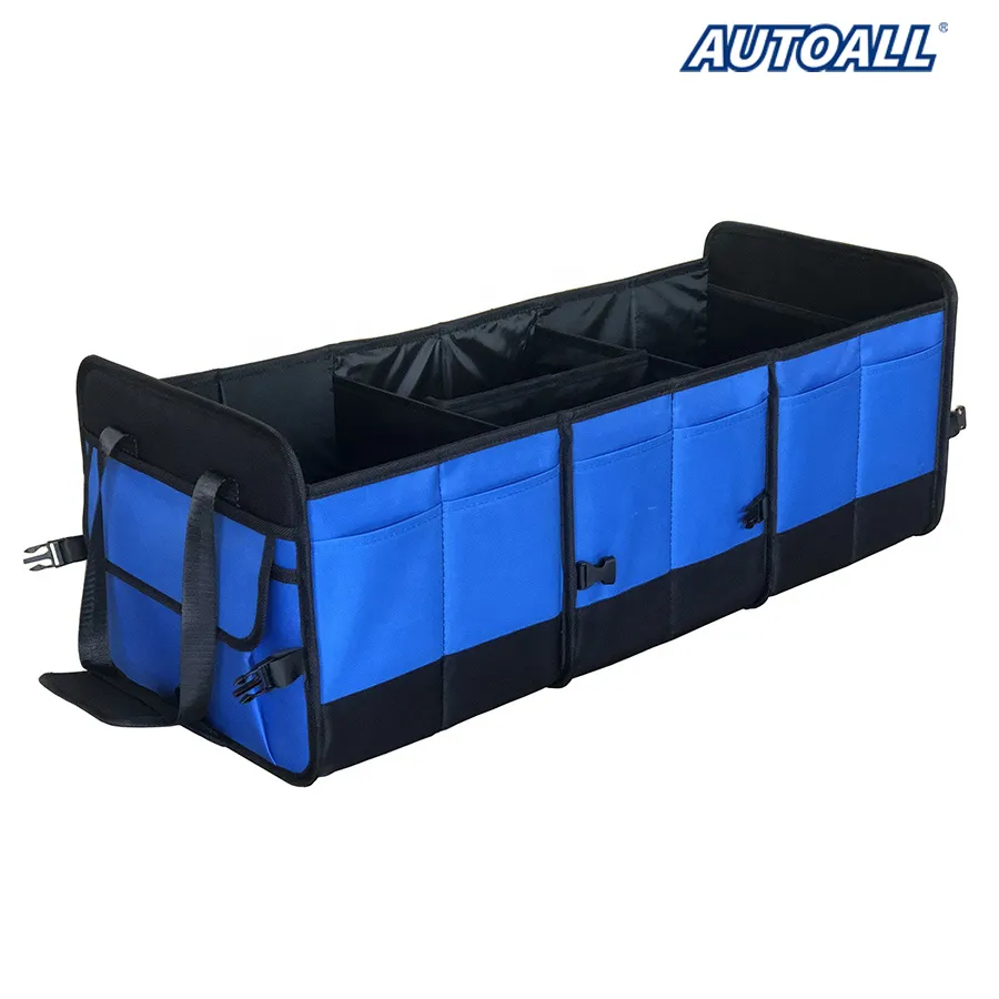 Organisateur de coffre de voiture de grande capacité, organisateur en tissu plus solide en Polyester